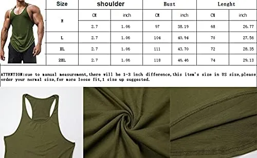 Miniatura 2 de Camisetas sin mangas de algodón para hombre, ajuste seco, gimnasio, culturismo, entrenamiento, fitness, muscular, camisetas sin mangas