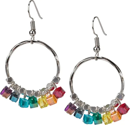 Miniatura 4 de Aretes de protección curativa de equilibrio de chakras bohemios hechos a mano para mujer, Zinc, Piedra auténtica
