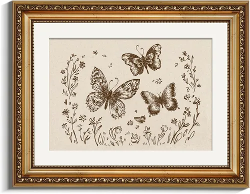 Miniatura 78 de VIYYIEA Arte de Pared con Marco Dorado Impresión en Lienzo Decoración del Hogar para Sala de Estar Mujeres Leyendo Cuadros para Dormitorio Baño