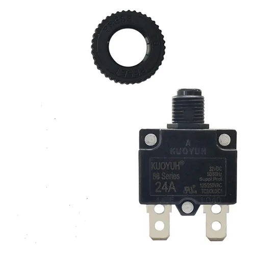 Miniatura 20 de KUOYUH Serie 88 125/250VAC 32VDC 50/60Hz Disyuntor de Sobrecarga Térmica 3-30A (5A)