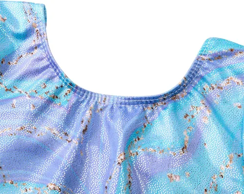 Miniatura 139 de HOZIY - Leotardos de manga larga para niñas, de gimnasia, para niños pequeños, trajes florales de unicornio, galaxia, arco iris, patrón de rayas