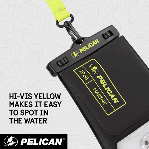 Miniatura 8 de Pelican Marine - Bolsa impermeable para teléfono IP68 con bolsillo de almacenamiento (grande) - Estuche impermeable flotante para teléfono