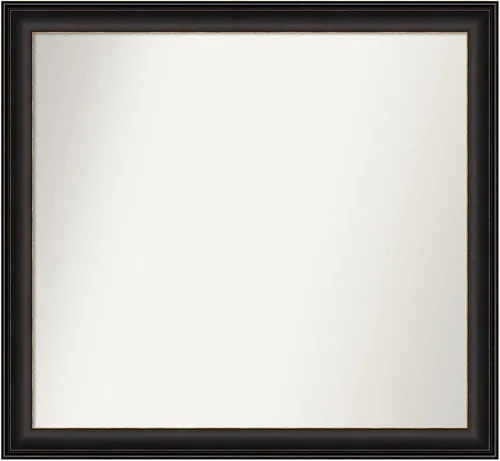 Miniatura 271 de Amanti Art Espejo de baño de bronce para sobre el fregadero, 24 x 24 pulgadas, espejo cuadrado de bronce Lara para tocador, marco de madera