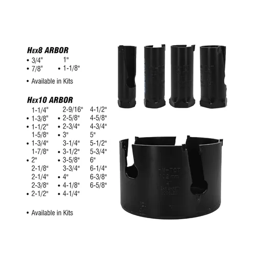 Miniatura 2 de Sierra perforadora no arborada con punta de carburo de tungsteno (TCT) de 1 pulgada