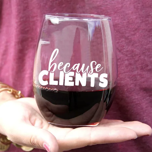 Miniatura 2 de Divertido regalo de copa de vino para estilistas, abogados, agentes de bienes raíces, trabajadores sociales, asistentes legales, regalos