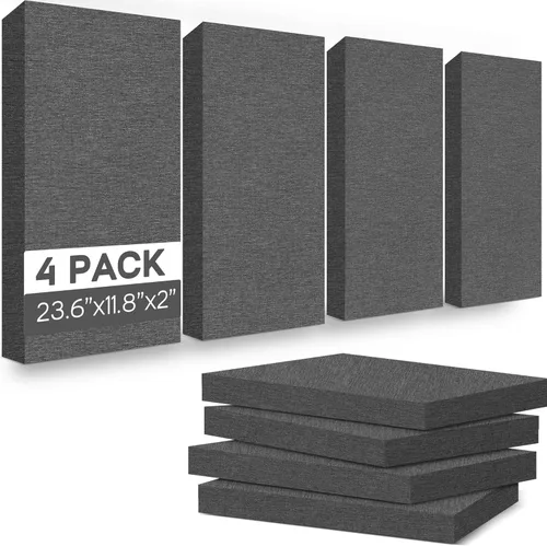 Miniatura 12 de BUBOS 2 piezas de paneles acústicos de tela, paneles decorativos de amortiguación de sonido de 47.2''x23.6'', paneles acústicos de pared grandes