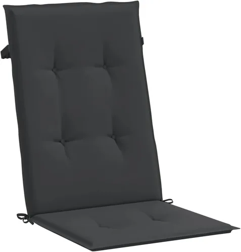 Miniatura 24 de Cojines para silla de jardín con respaldo alto, 2 piezas, color antracita, 47.2 x 19.7 x 1.2 pulgadas, cojines de tela para sillas de comedor