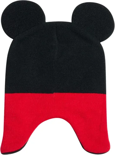 Miniatura 6 de Disney Conjunto de sombrero de invierno de Mickey Mouse y 2 pares de guantes o guantes (edad 2-7)