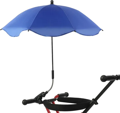Miniatura 13 de TITA-DONG Paraguas universal ajustable para silla de playa, sombrilla de protección UV con abrazadera, estampado de cebra Patrón de cebra