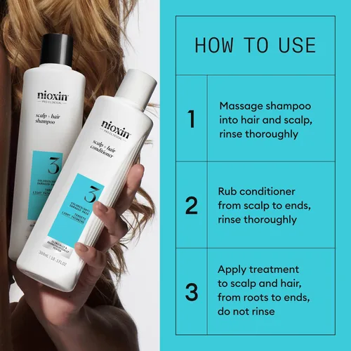 Miniatura 6 de NIOXIN Kits de sistema de engrosamiento del cuero cabelludo + cabello Para cabello natural, teñido y dañado con adelgazamiento ligero a progresado