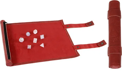 Miniatura 11 de Forged Dice Co - Bandeja de dados y alfombrilla rodante con soporte para dados con cremallera, bolsa de almacenamiento con capacidad para hasta 14