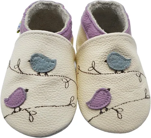 Miniatura 2 de YALION Mocasines para bebés niños y niñas, zapatos de cuero de suela suave, zapatos antideslizantes para cuna para bebés y niños pequeños
