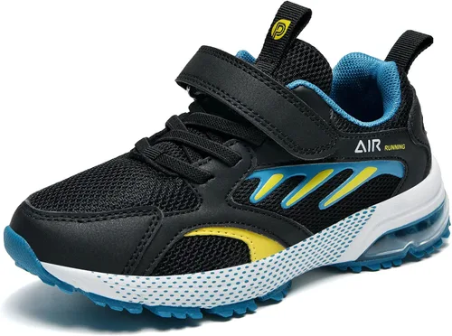 Jinta Shoes Zapatos deportivos para niños y niñas, tenis deportivos, gimnasio, correr, correr, Azul