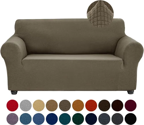 Miniatura 42 de Joccun Funda Elástica para Silla Sofá, Funda de Sofá de 1 Pieza Tela Jacquard de Spandex con Parte Inferior Elástica, Protector de Muebles Lavable