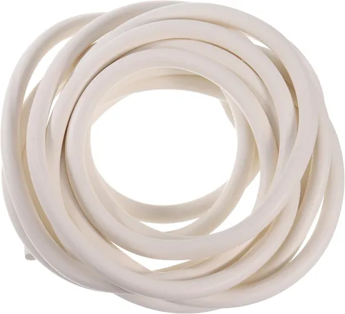 uxcell Tira de sellado de espuma de silicona, 0.374 in (0.37 pulgadas) de diámetro 16.4 ft (16.41 pies) de largo, esponja de goma, tira redonda de