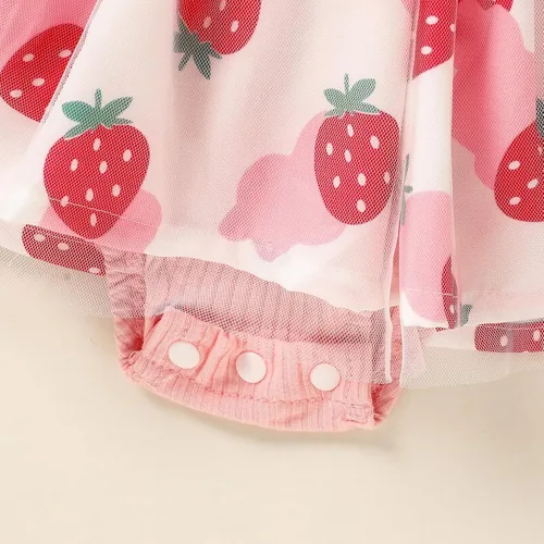 Miniatura 41 de GRNSHTS Traje de bebé niña 1er cumpleaños traje acanalado tul mameluco princesa pastel Smash sesión de fotos ropa + diadema