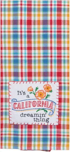Miniatura 2 de Paquete de 2 toallas de cocina bordadas Kay Dee Home State of California