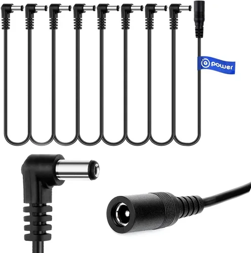 Miniatura 5 de T POWER 9V 4~8 Way Daisy Chain Splitter Cord para pedal de efecto de guitarra se adapta a Zoom Roland Behringer Boss Digitech Jim Dunlop Ditto
