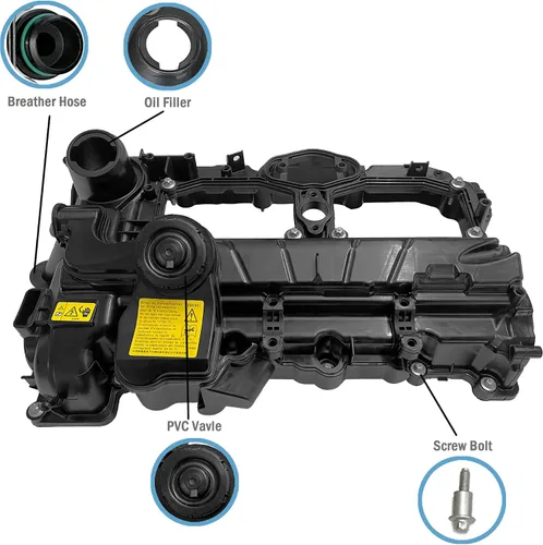 Miniatura 3 de N20 Tapa de cubierta de válvulas del motor para BMW F10 F11 F25 F20 F30 F31 F33 2012-2018 528i 528i xDrive 328i 328i GT xDrive 320i X1 X3 X5 428i z4