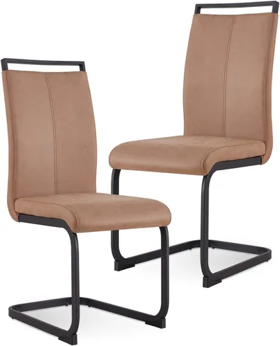 Miniatura 21 de Baysitone Juego de 6 sillas de comedor modernas, sillas laterales de comedor, sillas de cocina con asiento acolchado de piel sintética y respaldo
