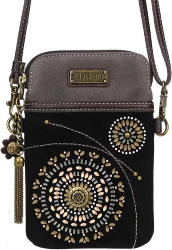 Miniatura 3 de CHALA Hobo Style - Bolso de hombro grande con cremallera y cartera Chala