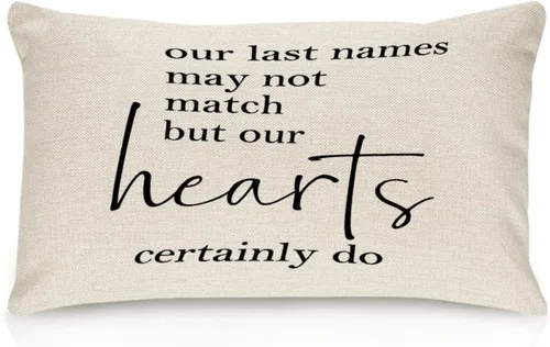Miniatura 36 de Better When We are Together - Fundas de almohada lumbar de 12 x 20 pulgadas con citas divertidas de algodón y lino para sofá, decoración de sala