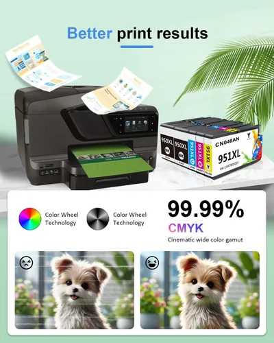 Miniatura 4 de 950XL 951XL - Cartuchos de tinta compatibles con HP 950 951, paquete combinado para OfficeJet Pro 8100 8600 8610 8615 8620 8625 8630 251DW 276DW
