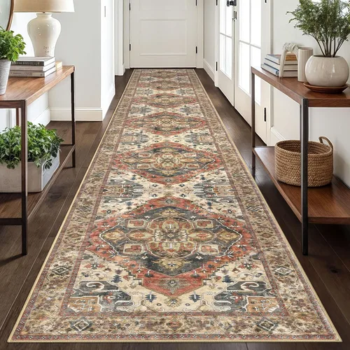 Miniatura 48 de SIILOOM Alfombra lavable de 2 x 3 pies, alfombra suave color taupe ceniza para entrada, tapete antideslizante para puerta de interior, tapete