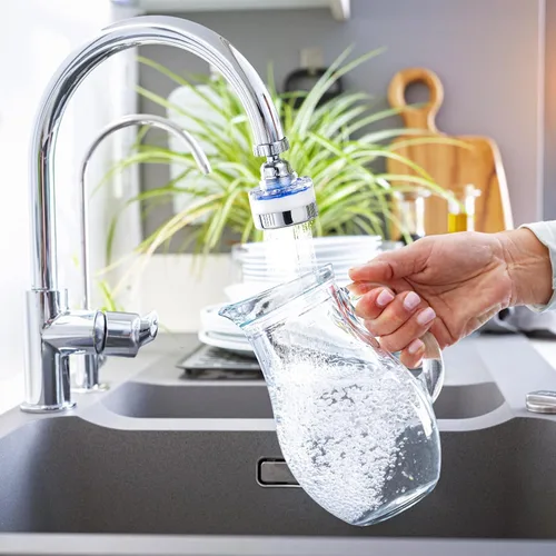 Miniatura 7 de Paquete de 10 cartuchos de repuesto para grifo de agua para fregadero, reemplazo de filtro de agua para grifo, cocina, baño, filtro de fregadero que