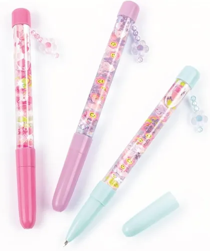 Miniatura 4 de Kit de plumas flotantes DIY Make It Real - Crea 3 plumas brillantes y personalizables con purpurina y encantos - Actividad creativa divertida sin