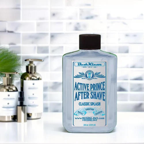 Miniatura 7 de BushKlawz Clásico Refrescante Enfriamiento Calmante Loción Tónico para Después del Afeitado de Barbería Splash Activo Príncipe Satisface todos