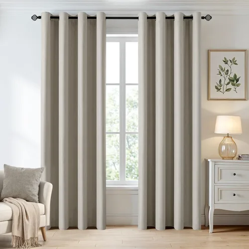 Miniatura 62 de MIULEE Cortinas opacas para dormitorio o sala de estar, juego de 2 paneles de cortina para ventana con aislamiento térmico y bloqueo de luz