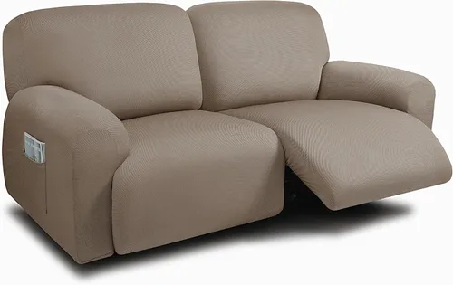 Miniatura 7 de ULTICOR Fundas para Sofá Reclinable de 8 Piezas, Fundas Elásticas de Hilo Teñido para Sofá Reclinable de 3 Cojines, Fundas Deslizables para Sofá