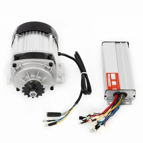 Kit de motor eléctrico sin escobillas de 750W 48V, motor de alta velocidad de 3100RPM 2.56N.m con controlador, 3 velocidades