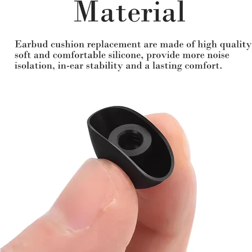 Miniatura 5 de 6 pares de puntas negras de repuesto de silicona S/M/L para Galaxy Buds 2 Pro, compatibles con Samsung Galaxy Buds 2 Pro