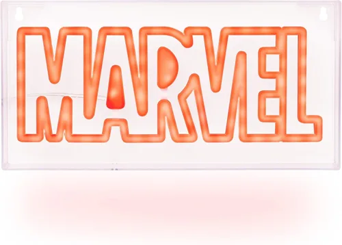 Paladone Letrero de luz LED de neón con logotipo de Marvel, montaje en pared o de pie, decoración y regalo de habitación de Marvel con licencia