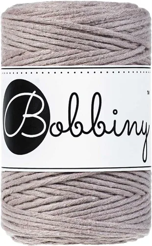 Miniatura 27 de Bobbiny Cordón de macramé de una sola capa para bebé de 0.069 pulgadas (100% algodón reciclado)