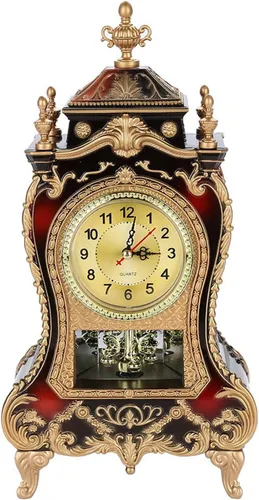 Reloj de mesa vintage, reloj despertador retro, reloj de mesa de plástico vintage, reloj despertador de escritorio decorativo para el hogar antiguo