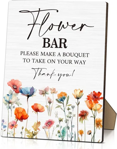 Miniatura 8 de Letrero de madera con soporte, letrero de mesa de 8 x 11 pulgadas para ceremonia y recepción, letrero de cámara de boda, suministros de decoración