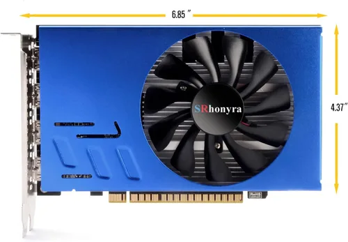 Miniatura 2 de Tarjeta gráfica GTX 1050 Ti 4 GB 4HDMI 128-Bit Quad Monitor Tarjeta de Video GDDR5 para múltiples pantallas, proyección o pared de video