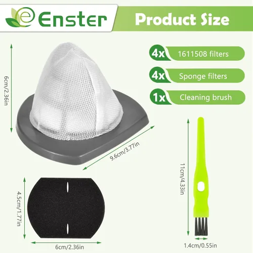 Miniatura 4 de Paquete de 4 filtros de repuesto 2033 compatibles con aspiradora Bissell Featherweight Stick sin bolsa 20331, 20333, 20334, 20336, 20339, 2033M, 4