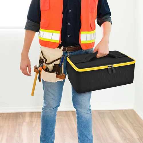 Miniatura 6 de Bolsa compatible con herramienta de corte sin escobillas DEWALT 20V MAX 3 en 1 (DCS438B), estuche de almacenamiento, soporte organizador para Negro