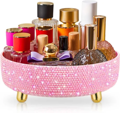 Miniatura 10 de Honeydak Organizador de maquillaje de perfume negro brillante para el Día de la Madre, regalos para el Día de la Enfermería para mujeres