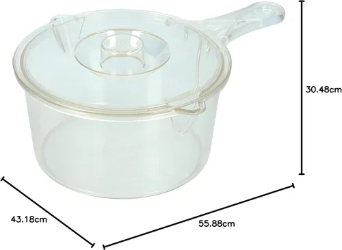 Miniatura 6 de Kitchen Craft 5028250154163 - Cacerola para microondas (30.4 fl oz), transparente
