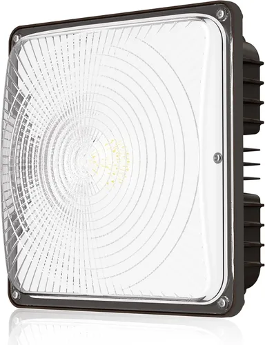 Miniatura 13 de CINOTON Luces LED de toldo de 40 W con certificación UL, 120-277 V, luces comerciales para toldos al aire libre IP65 impermeables, 5600 lm