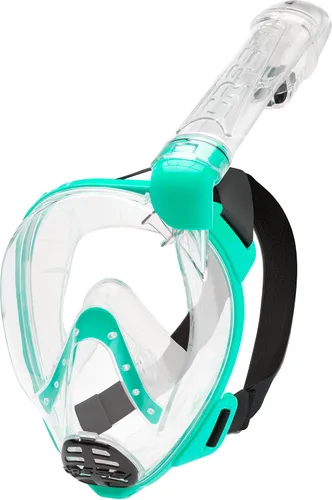 Miniatura 13 de Cressi Máscara facial completa para esnórquel para adultos, vista amplia y clara, sistema antivaho y fácil respiración, Baron: diseñada en Italia