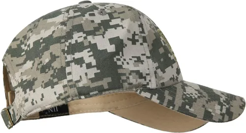 Miniatura 24 de IIN Gorra de béisbol con bandera estadounidense para hombres y mujeres, de perfil bajo, militar, militar, militar, para papá