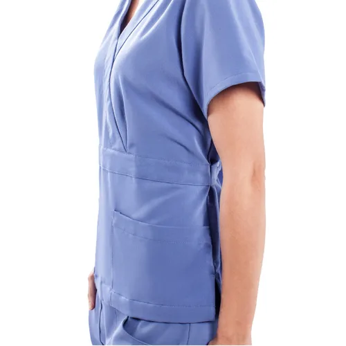 Miniatura 3 de ave - Camiseta médica para mujer, Park ave, camisa para exfoliar con efecto adelgazante, ideal para enfermeras, color azul techo, talla XS