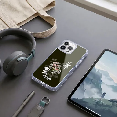 Miniatura 245 de Carcasa de gel para iPhone 7 Plus/iPhone 8 Plus, diseño de Snoopy Oriental de Peanuts, Badges