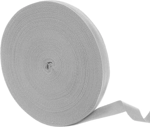 Miniatura 33 de uxcell Cinta de sarga de algodón de 50 yardas, cinta de espiga de 3/8 pulgadas para coser ropa, manualidades (azul)